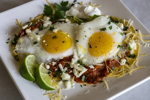 Huevos Rancheros plated
