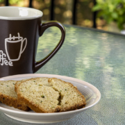 The Eazy-Peazy Zucchini bread with coffee