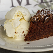 cake and ice cream